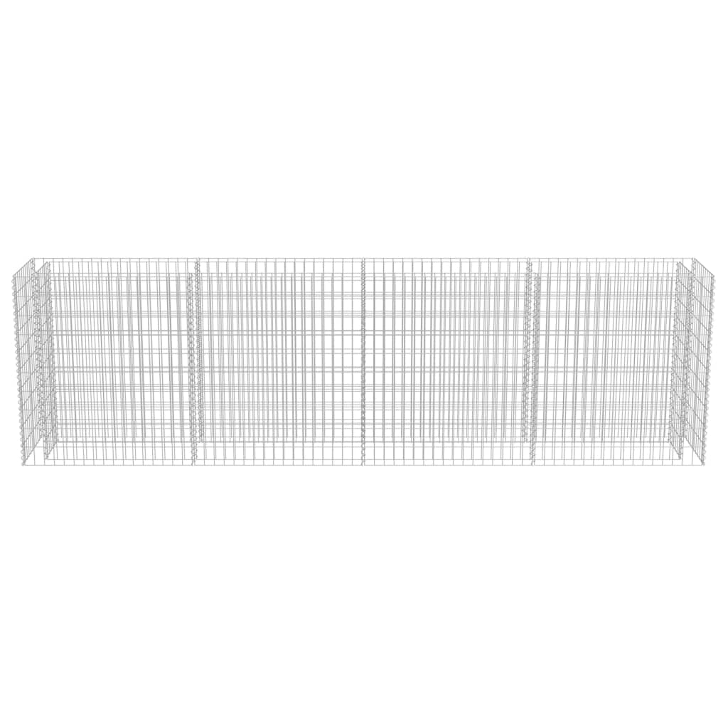 Gabion Planter Galvanised Steel "Colour Silver"