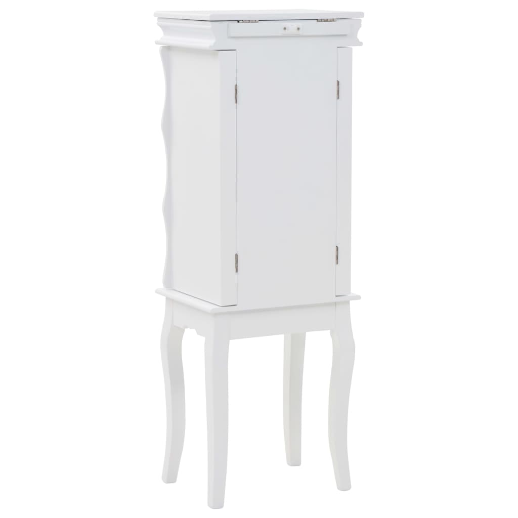 Free Standing Jewelery Cabinet White