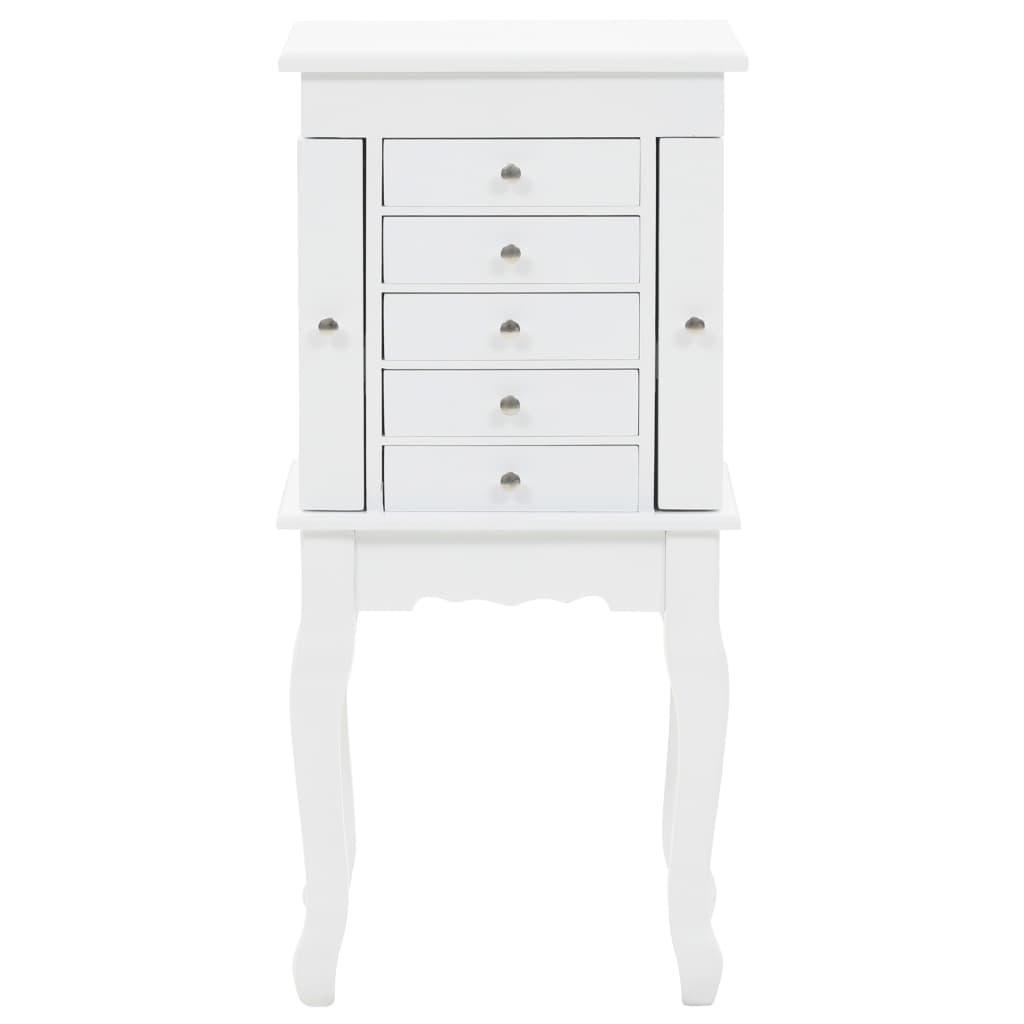 Free Standing Jewelery Cabinet White