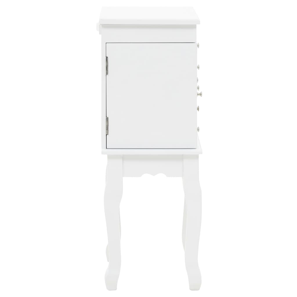 Free Standing Jewelery Cabinet White