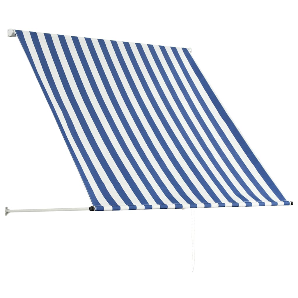 Retractable Awning Blue and White S