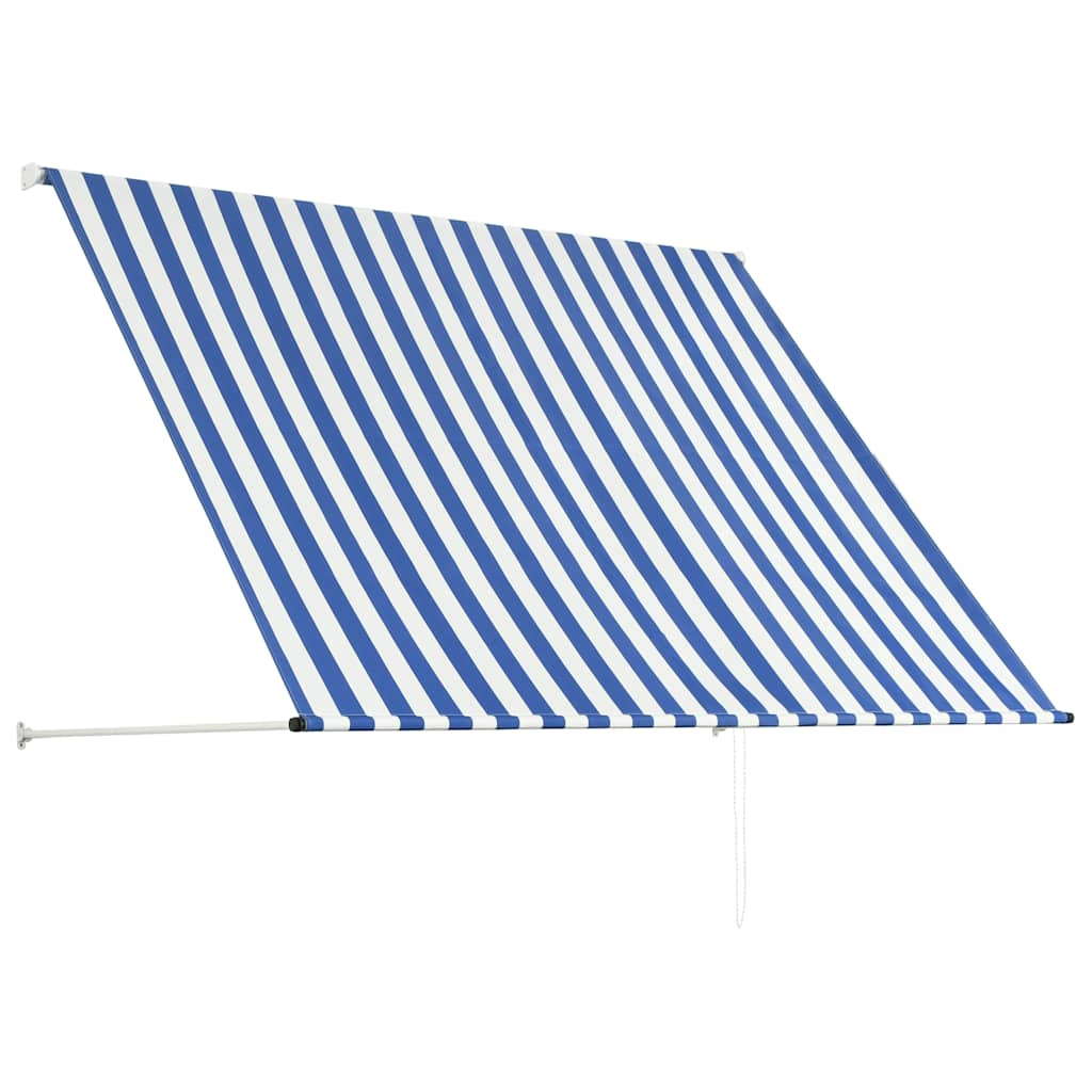 Retractable Awning Blue and White M