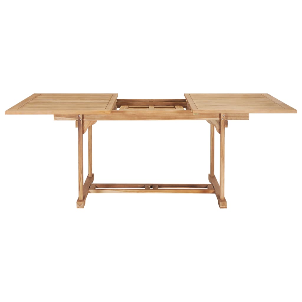 Extending Garden Table Solid Teak Wood