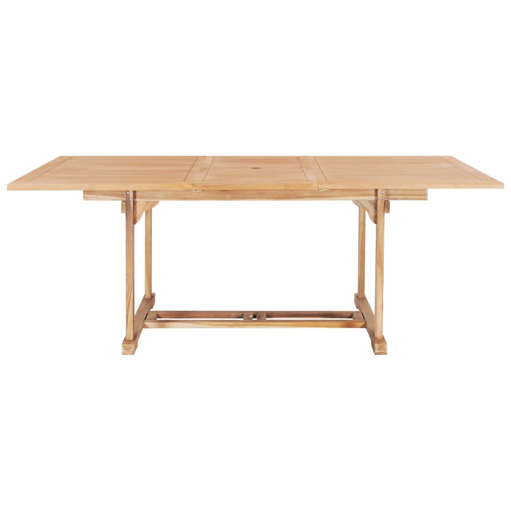 Extending Garden Table Solid Teak Wood