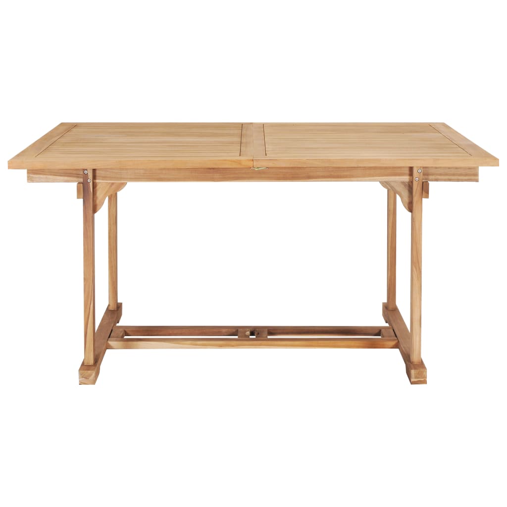 Extending Garden Table Solid Teak Wood