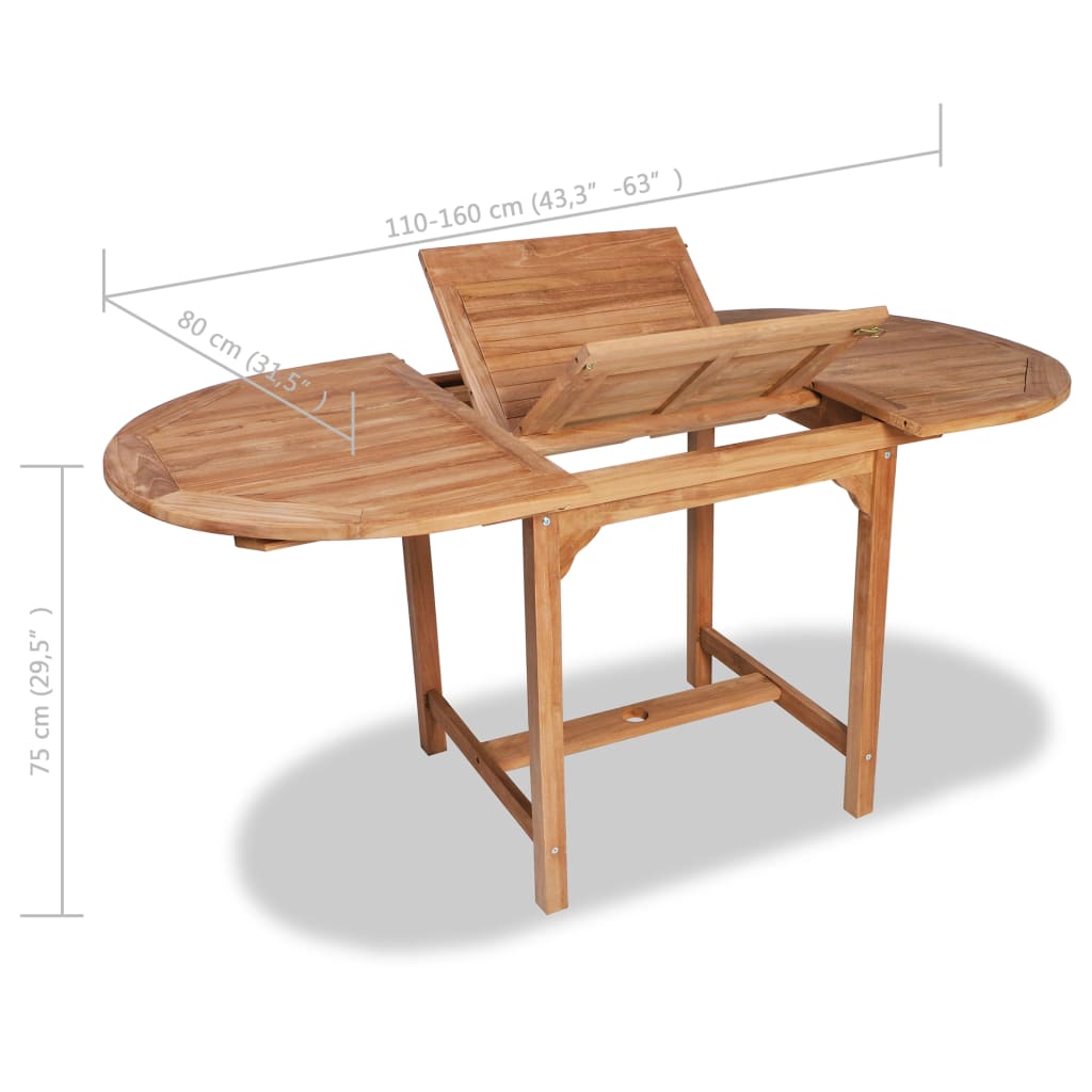 Extending Garden Table