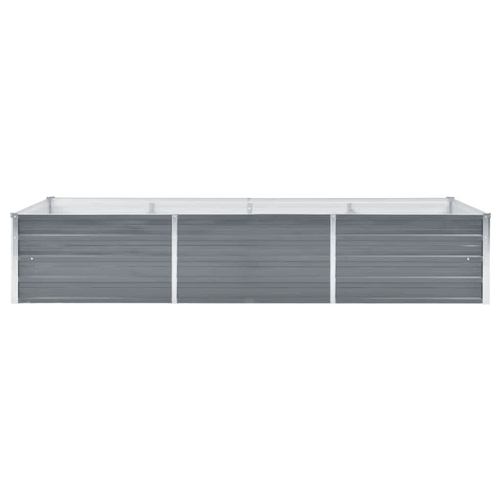 Garden Planter Galvanised Steel - Grey