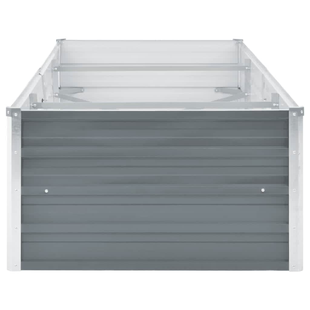 Garden Planter Galvanised Steel - Grey