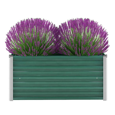 Garden Planter Bed Galvanised Steel Green