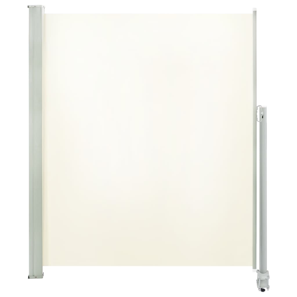 Patio Retractable Side Awning, Cream