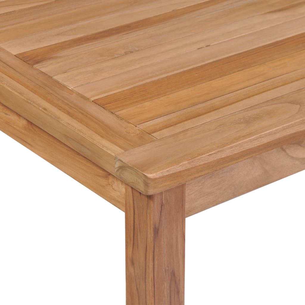 Garden Table Solid Teak Wood - Natural