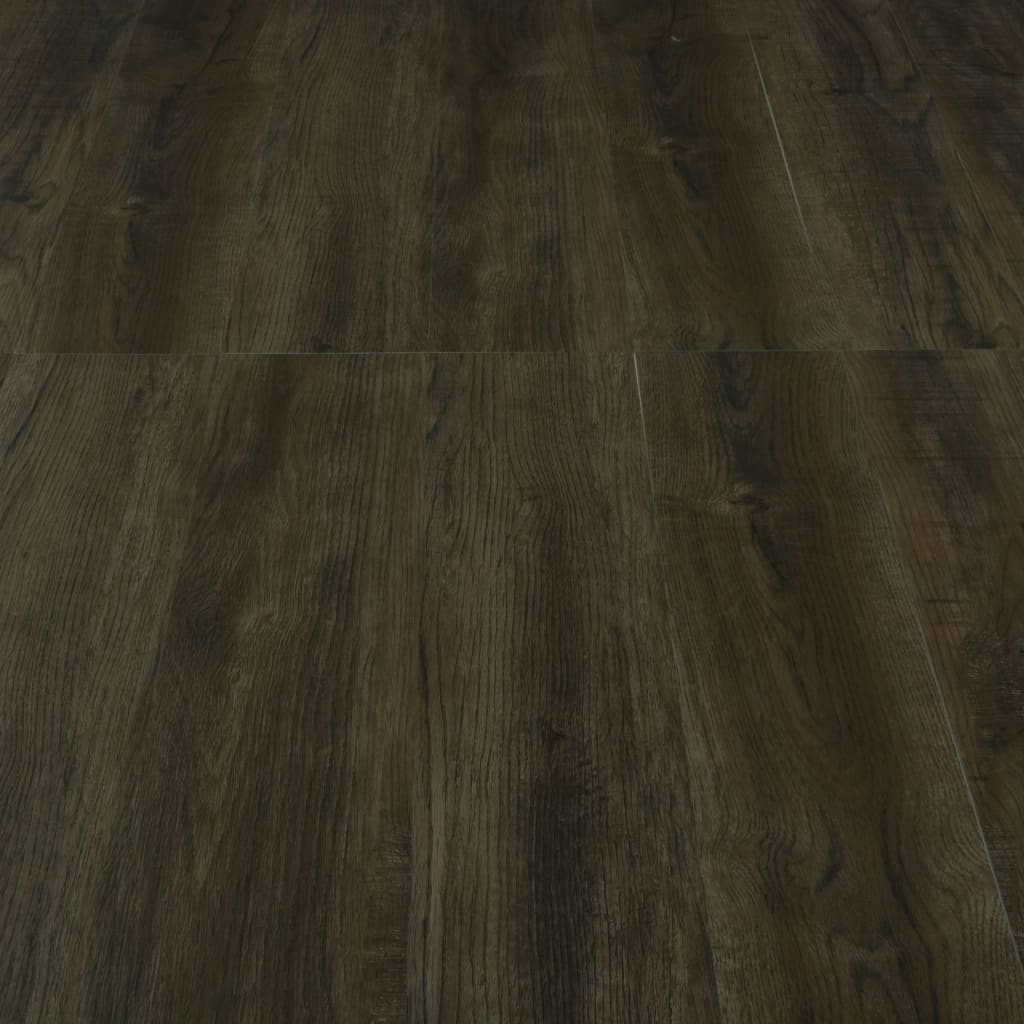 Self-adhesive Flooring Planks 4.46 mÃ‚Â² 3 mm PVC Dark Brown