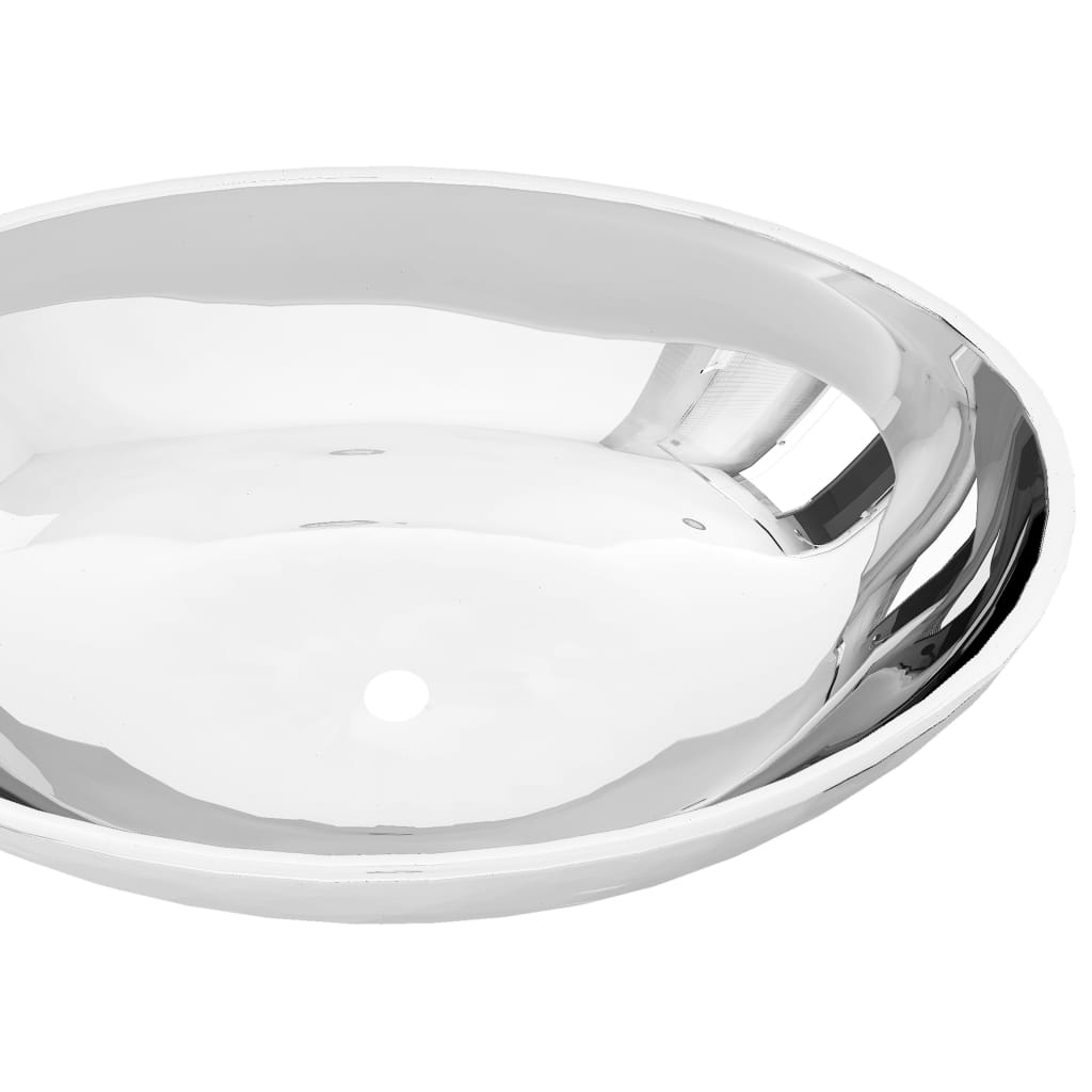 Wash Basin Ceramic 'Silver