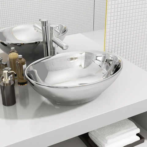 Wash Basin Ceramic 'Silver