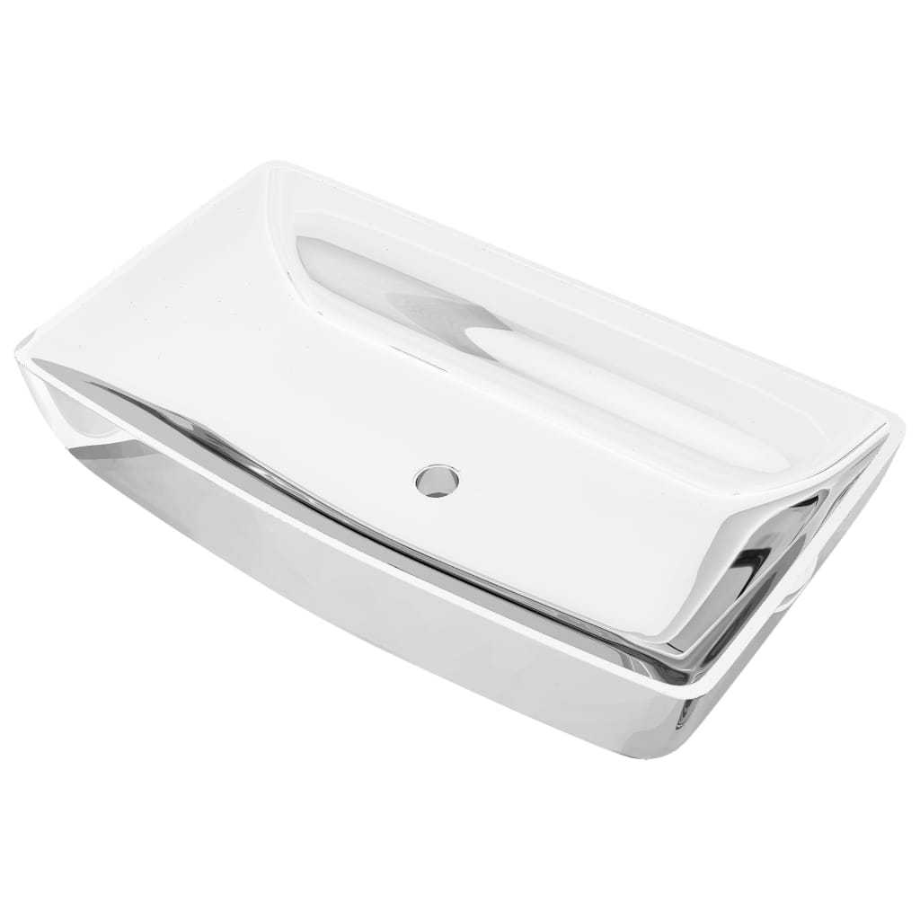 Wash Basin Ceramic Silver M