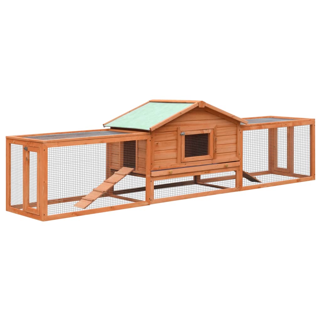 Rabbit Hutch Solid Pine & Fir Wood S