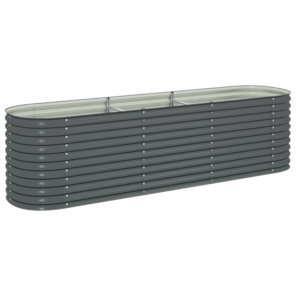 Garden Planter  Galvanised Steel / Grey