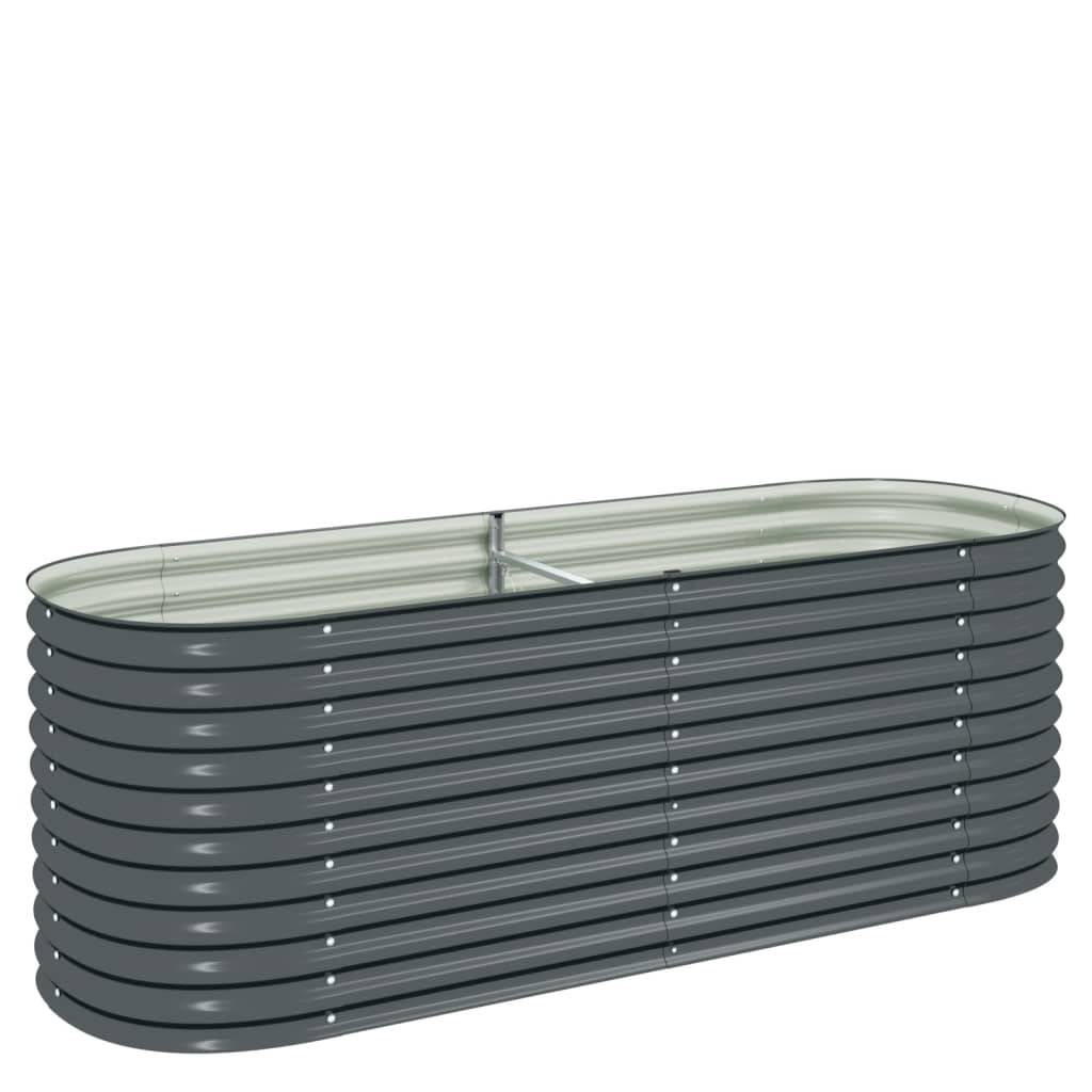 Garden Planter  Galvanised Steel-Grey