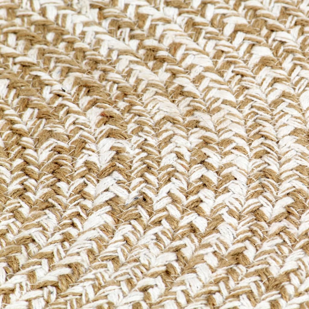 Handmade Rug Jute White