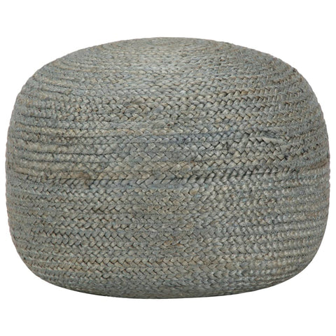 Handmade Pouffe Olive Green  Jute