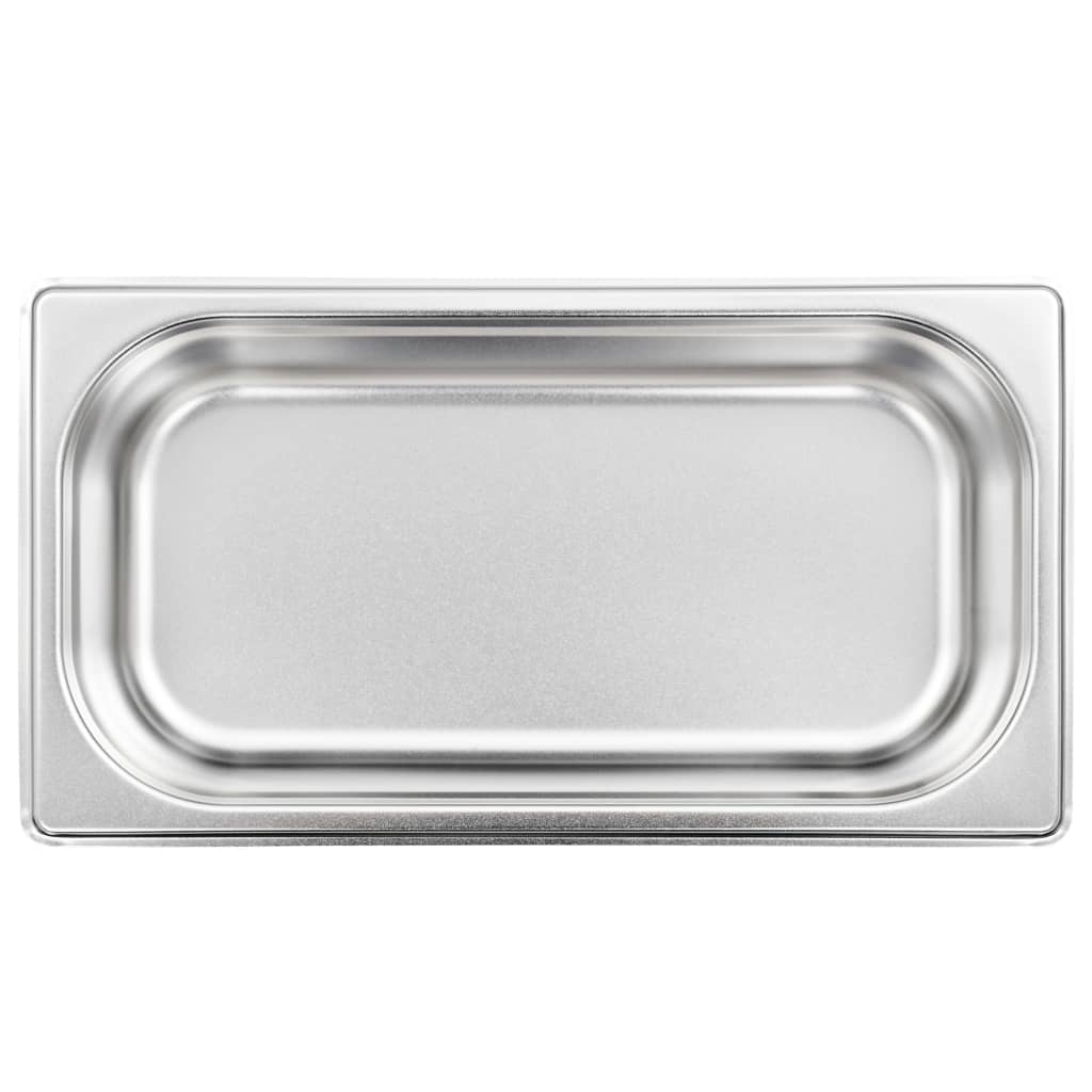 Gastronorm Containers 8 pcs GN 1/3 65 mm Stainless Steel