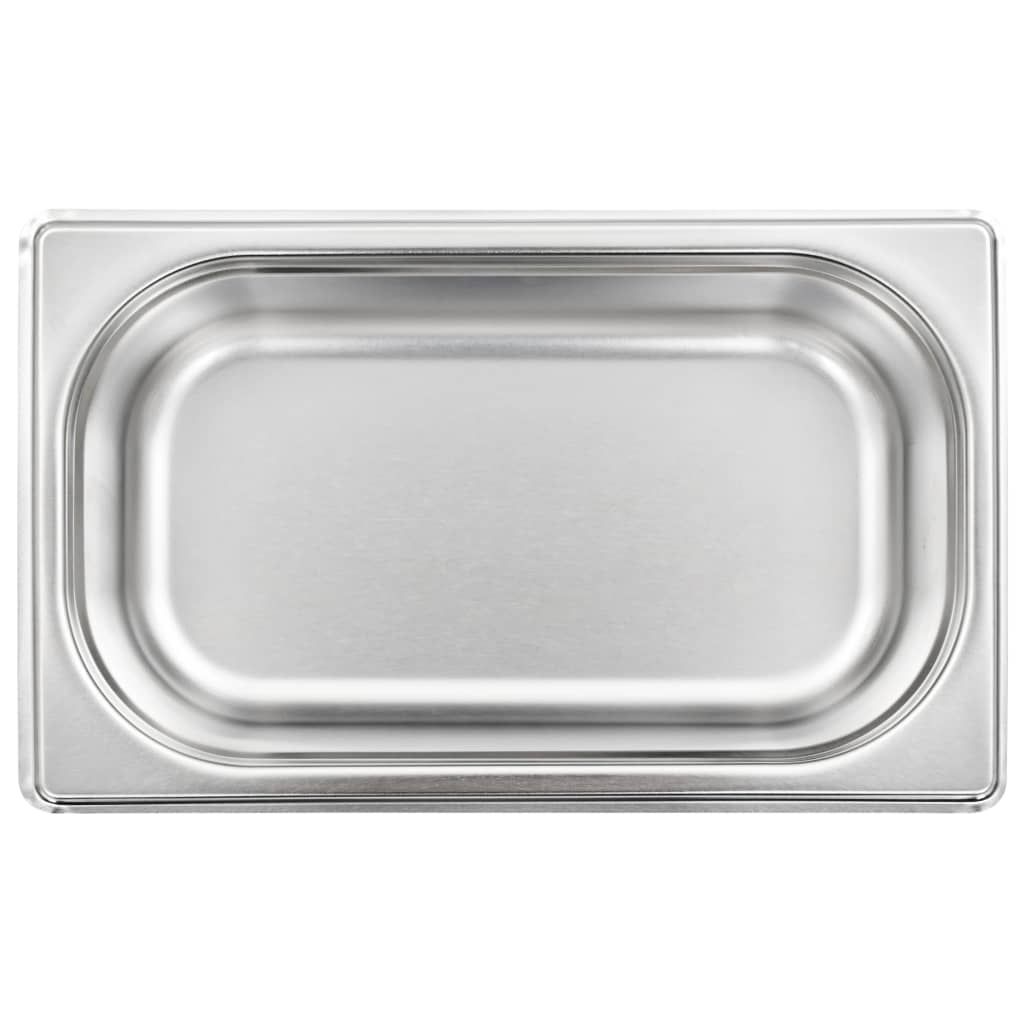 Gastronorm Containers 8 pcs GN 1/4 65 mm Stainless Steel