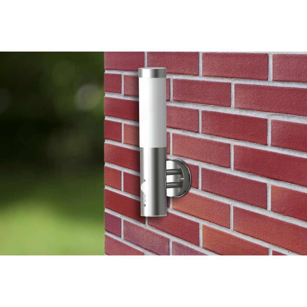 Outdoor Wall Lamp with Motion Detector Stainless Steel