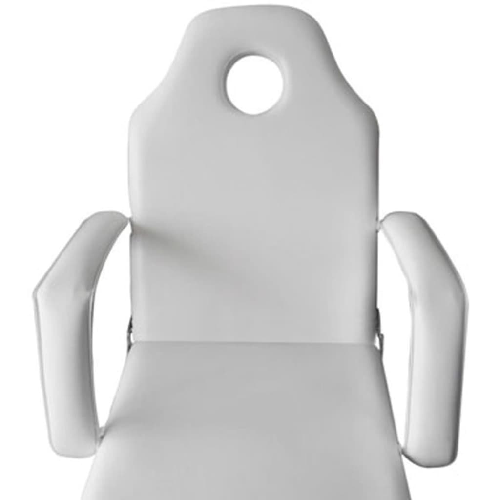 Treatment chair adjustable back- and footrest white