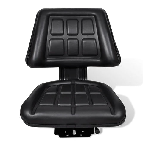 Tractor Seat with Backrest Black