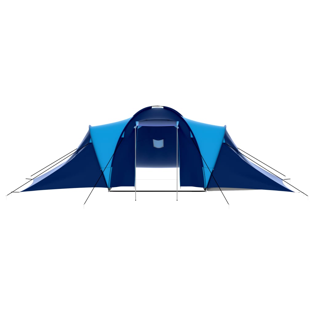 Camping Tent Fabric 9 Persons Dark Blue and Blue