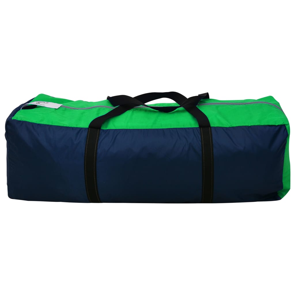 Camping Tent Fabric 9 Persons Blue and Green