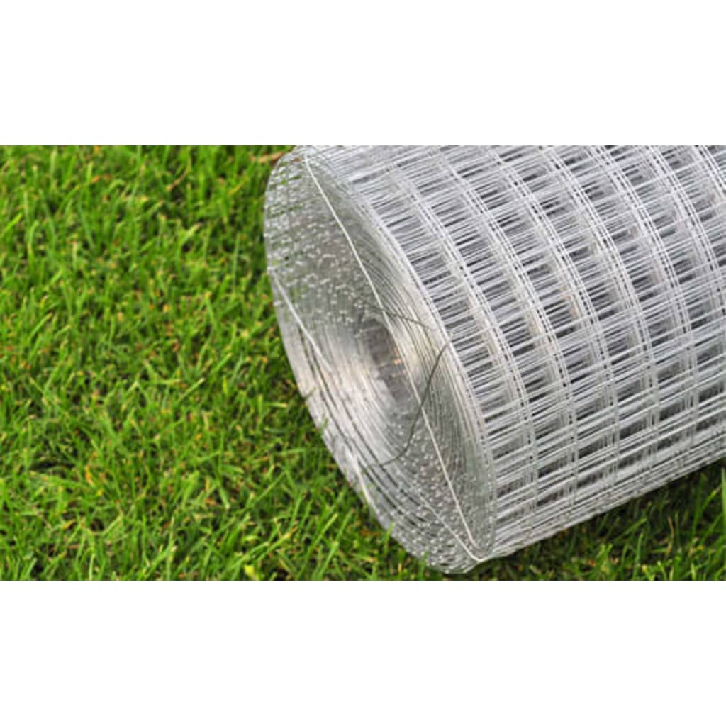 Chicken Wire Fence Galvanised Steel {Silver}