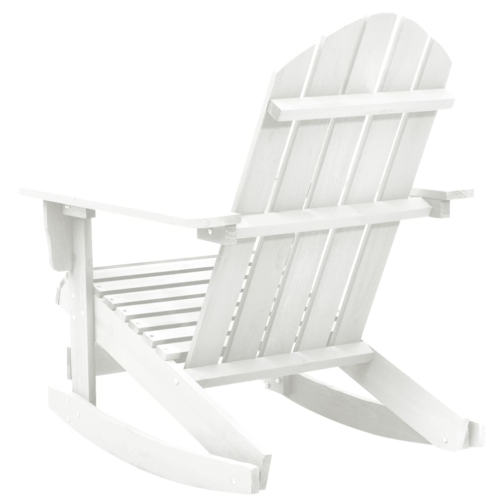 Garden Rocking Chair Wood White