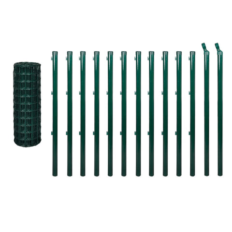 Euro Fence Steel Colour Green