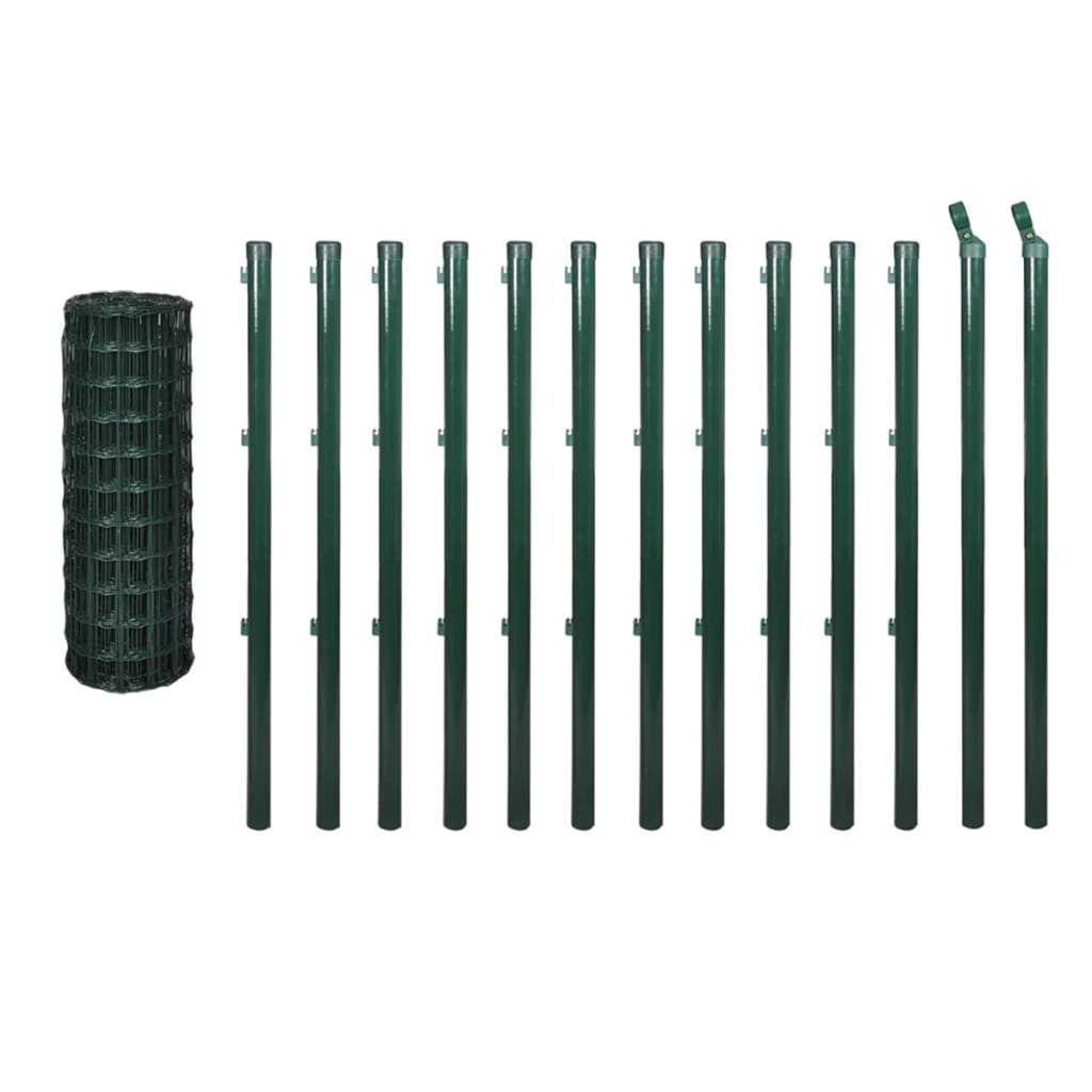 Euro Fence Steel- Colour Green