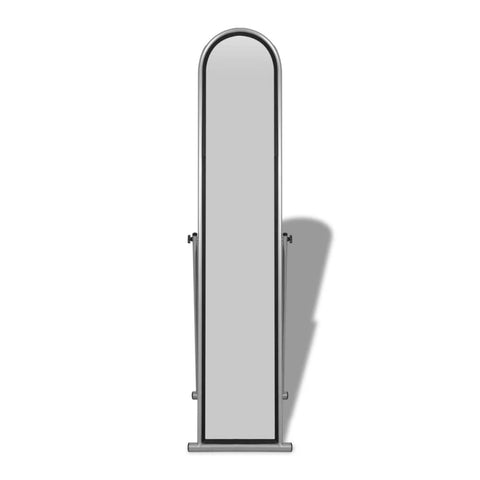 Free Standing Floor Mirror Full Length Rectangular Grey