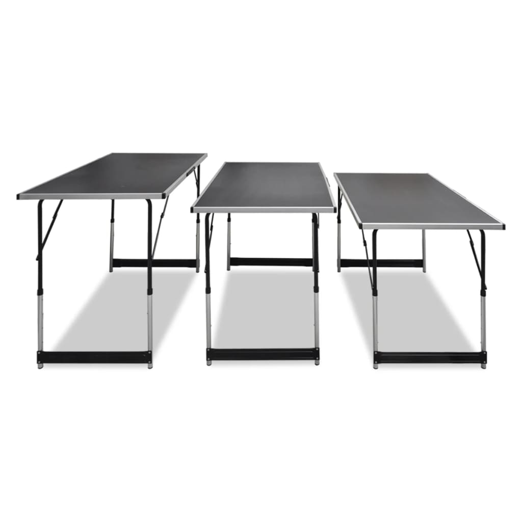 Pasting Table 3 Pcs Foldable Height Adjustable