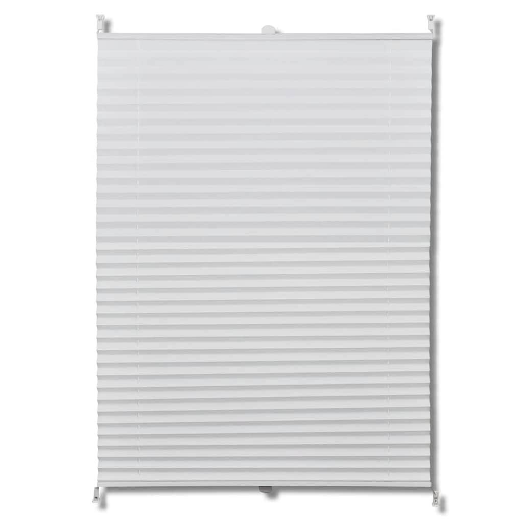 M Plisse Blind White Pleated Blind