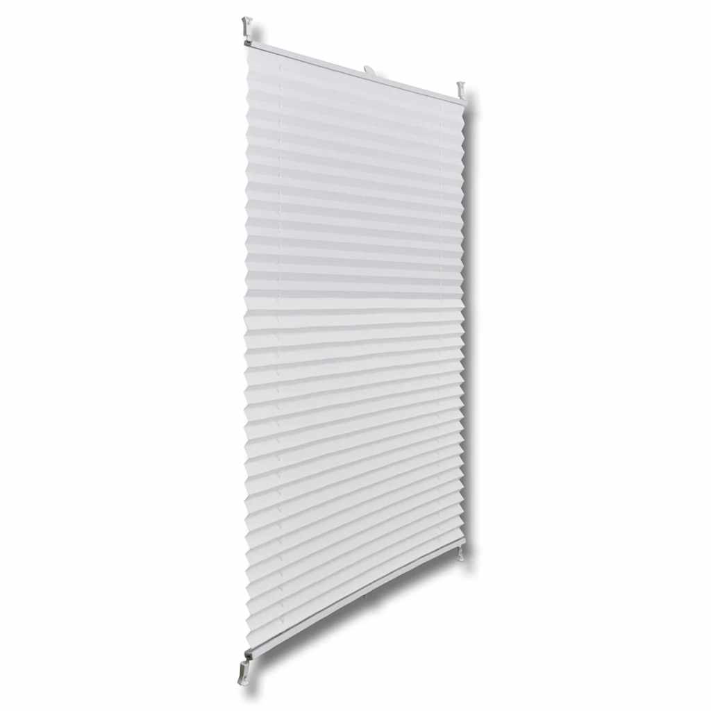 M Plisse Blind White Pleated Blind