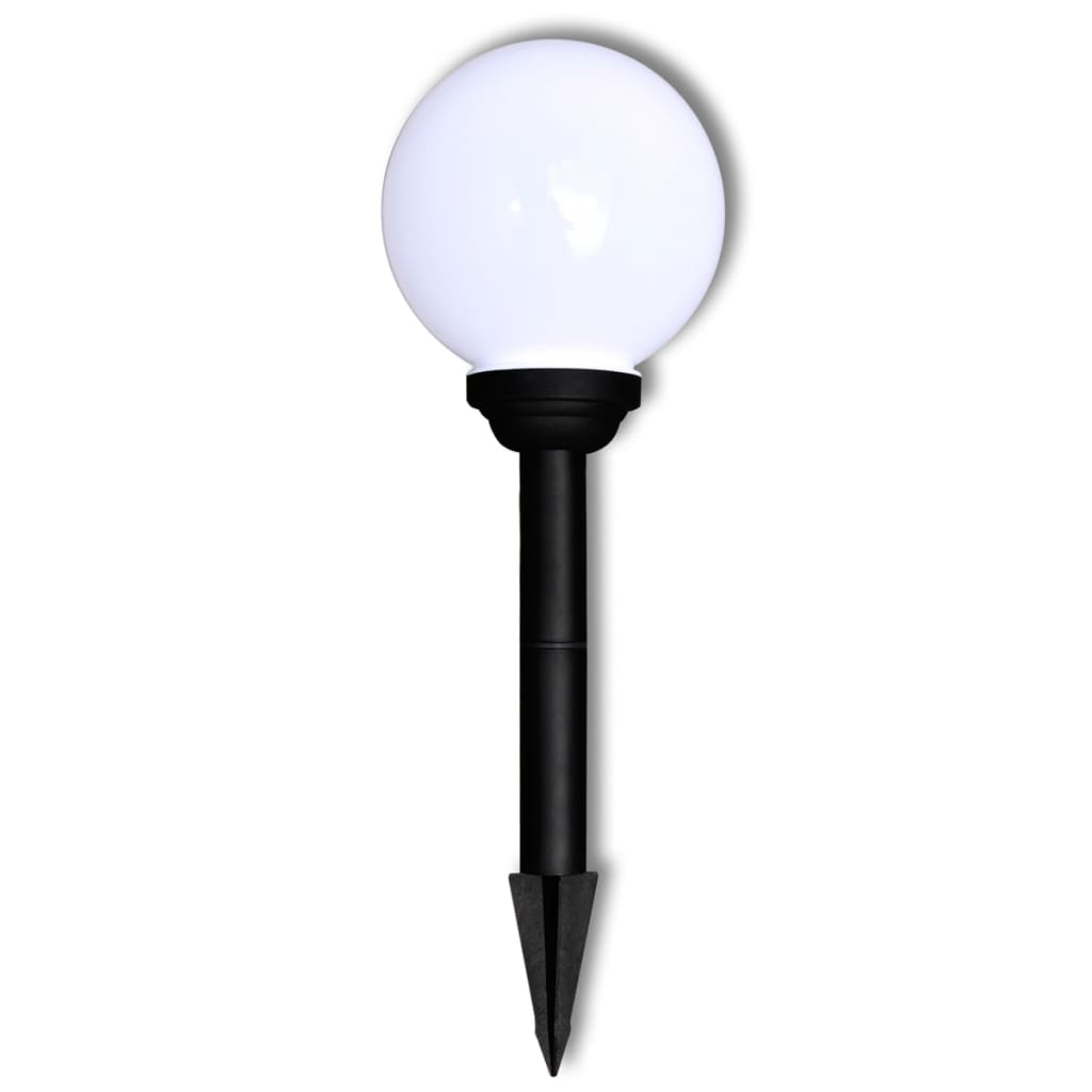 Garden Path Solar Ball Light LED 20cm 3pcs with Ground Spike