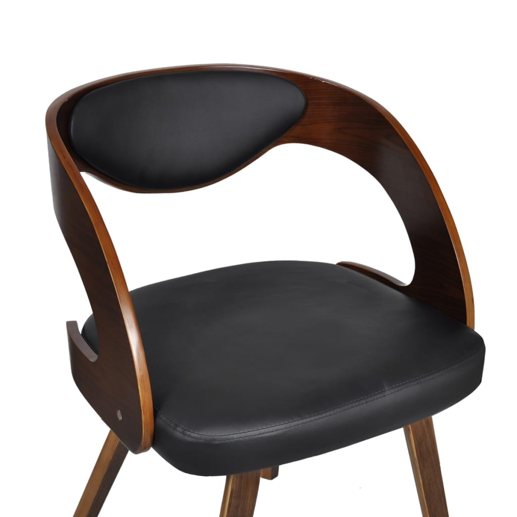 Dining Chairs 2 pcs Brown Leather