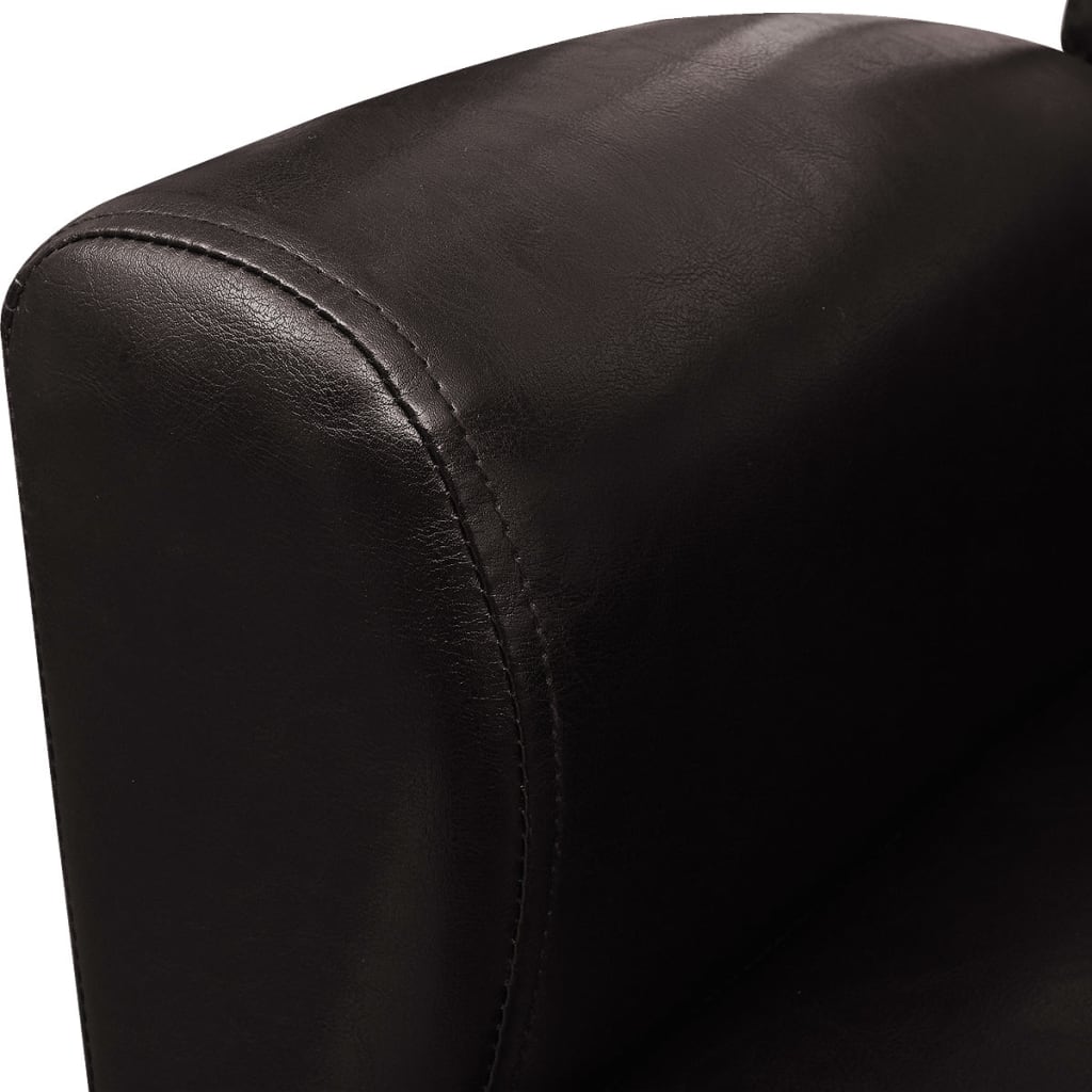 Sofa Chair Dark Brown Leather