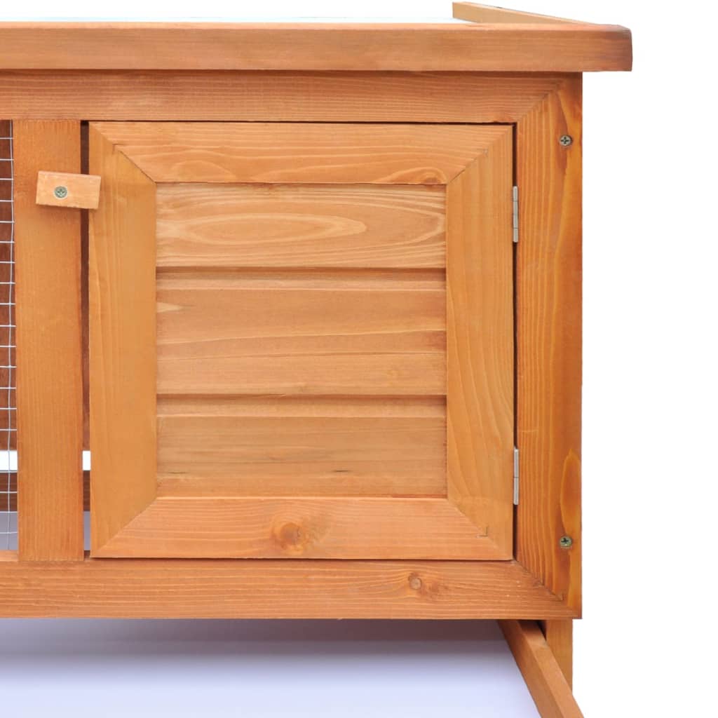 Outdoor Rabbit Hutch 1 Layer Wood