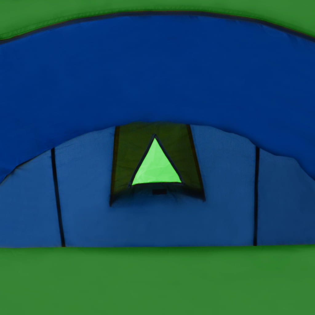 Camping Tent 4 Persons Navy Blue/Green