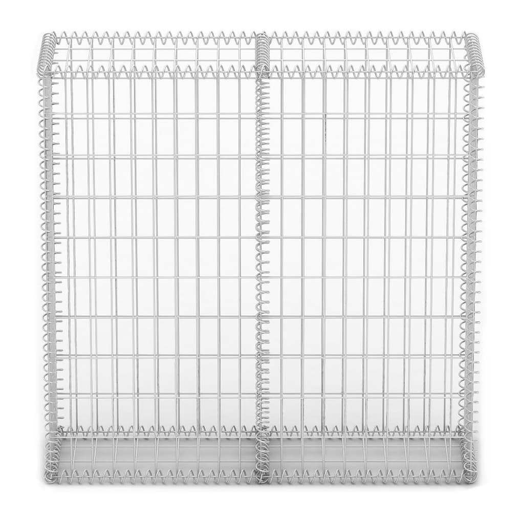 Gabion Basket with Lids Galvanised Wire XL