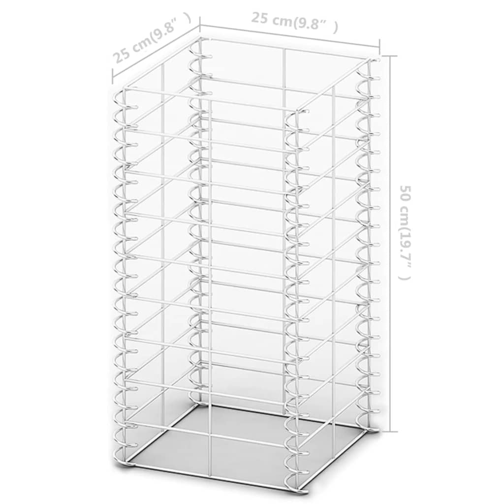 Gabion Set 3 pcs Galvanised Wire S