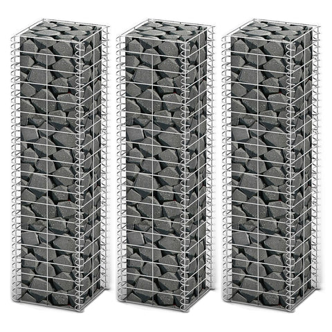 Gabion Set 3 pcs Galvanised Wire M