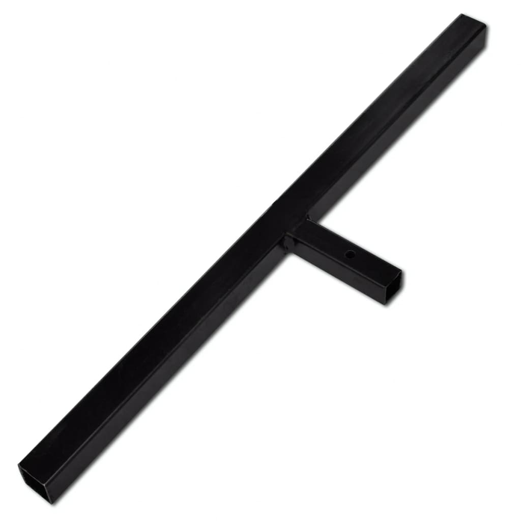 Ground Drill with Handle Auger Bit 100 mm Double Spirals Steel Black