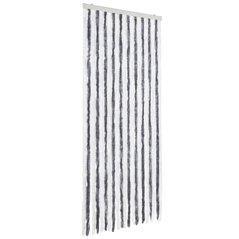 Insect Curtain Grey and White 2  Chenille S