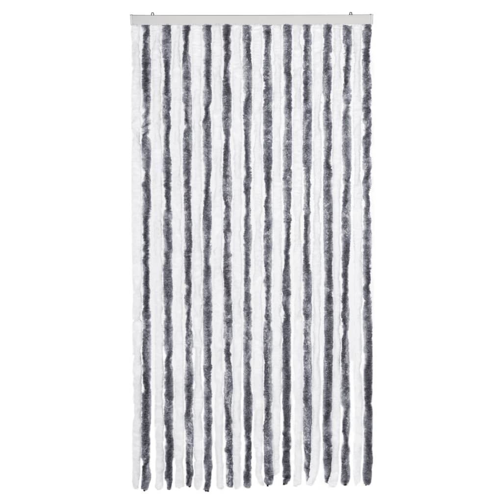 Insect Curtain Grey and White 2  Chenille M